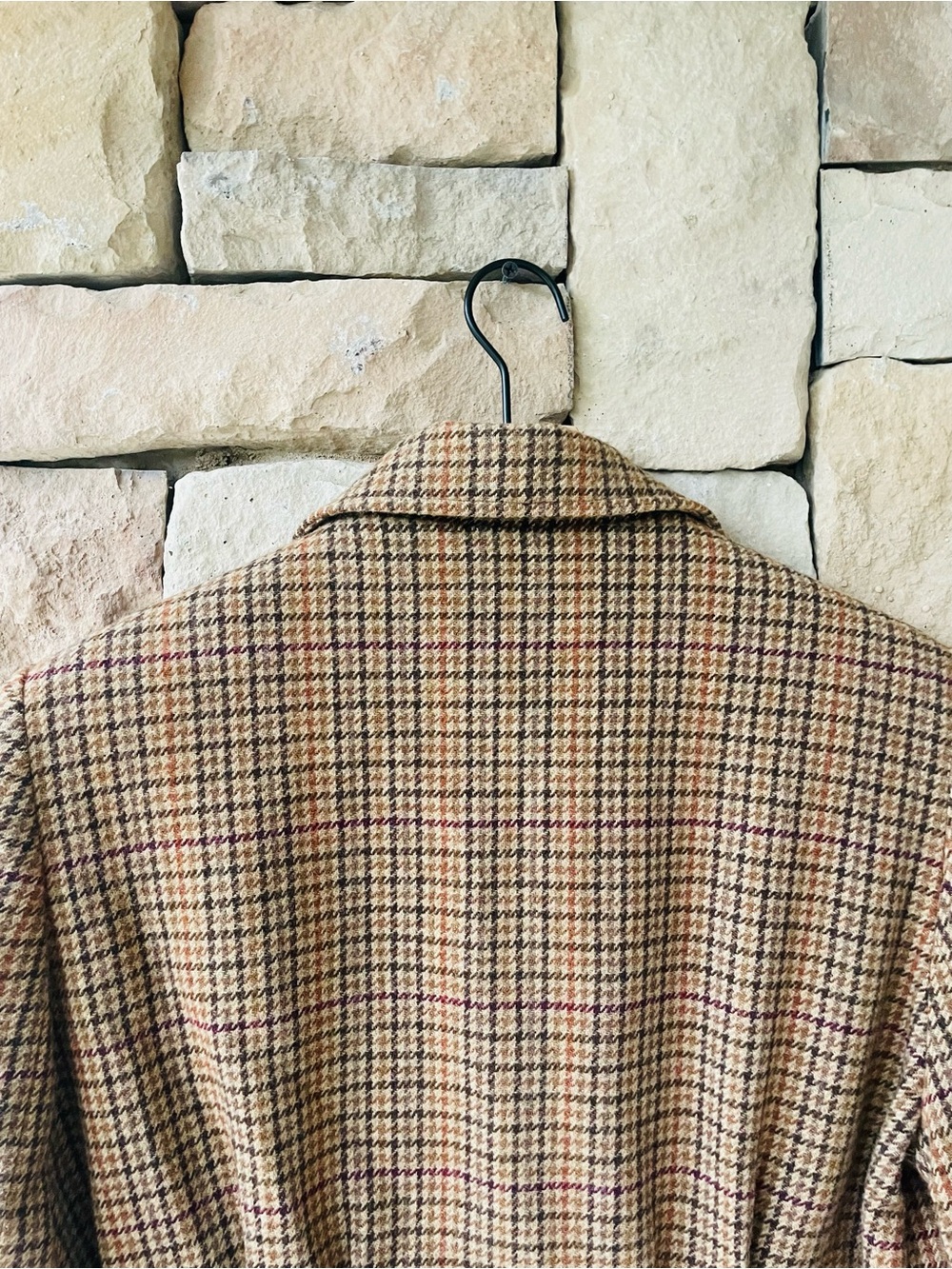 Lauren Ralph Lauren Equestrian Vintage Houndstooth Coat RARE - Picture 6 of 9